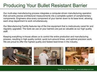 Understanding Bulletproof Glass and Bullet Resistant Barriers | PPTX