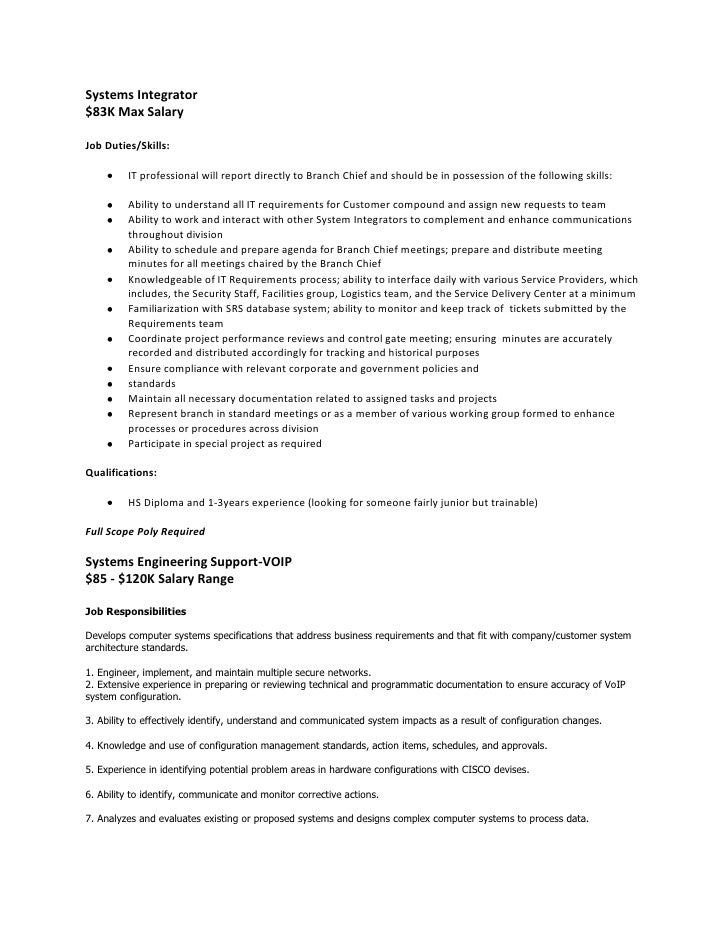 TS SCI Positions 4.9.10