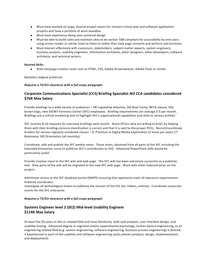 TS SCI Positions 4.9.10