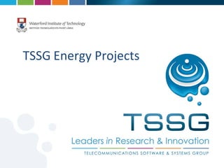 TSSG Energy	
  Discussion	
  
Dec	
  2013	
  

 