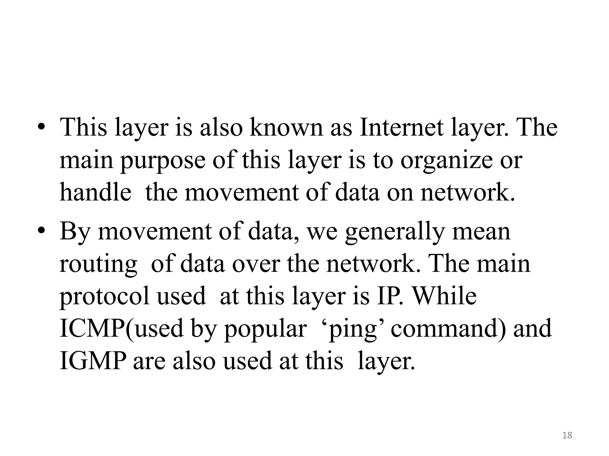 TCP/IP model | PPTX | Computer Networking | Computing