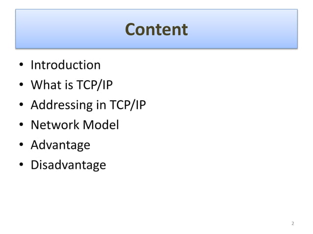 TCP/IP model | PPTX | Computer Networking | Computing