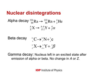 Radioactive Disintegration TSST-radioactivity powerpoint presentation | PPT