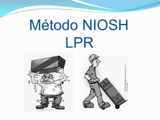 Método NIOSH
LPR
 