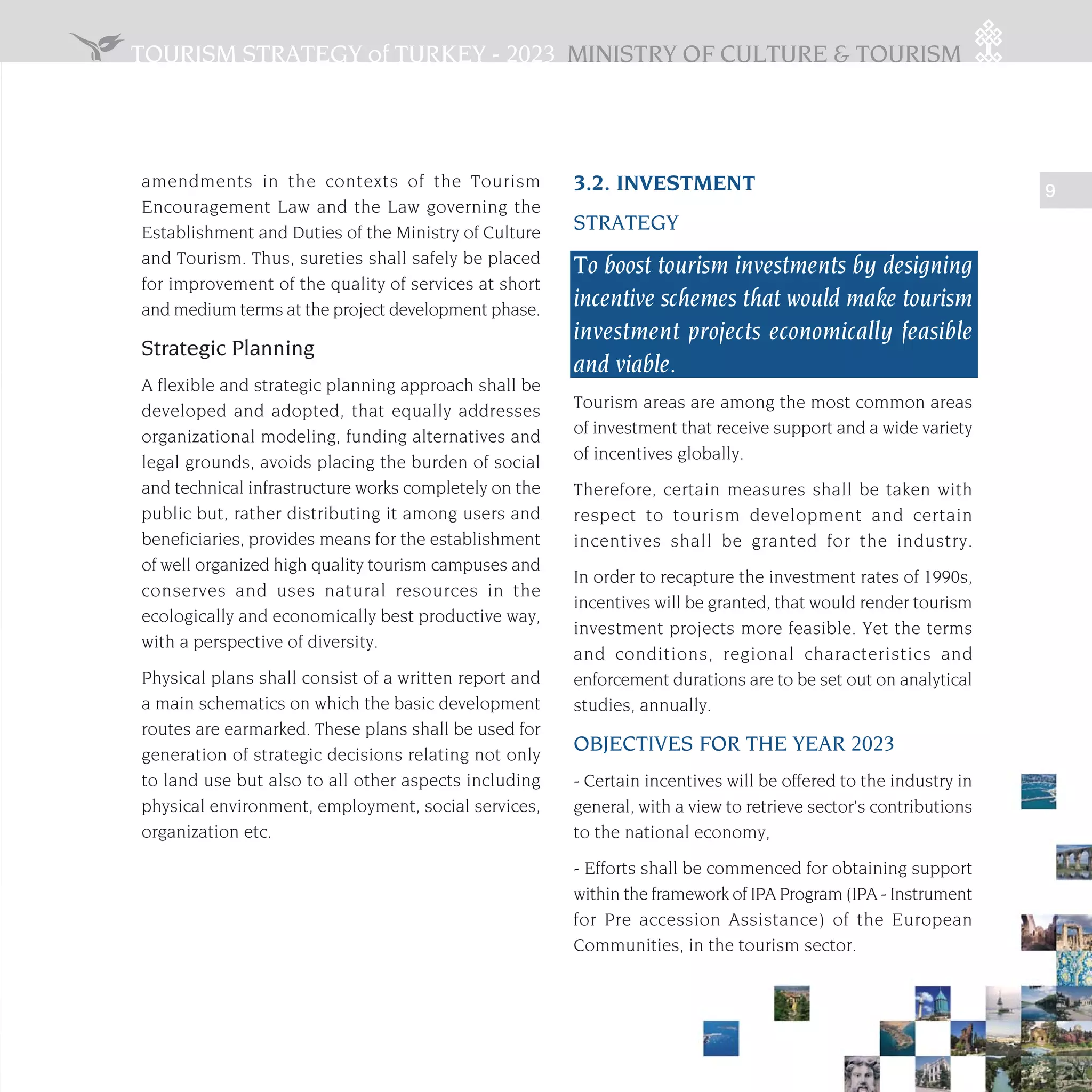 Tourism Development Strategy Tourism Development Strategy for Turkey 2020 | PDF