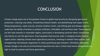 the impact of climate change on global food security | PPTX