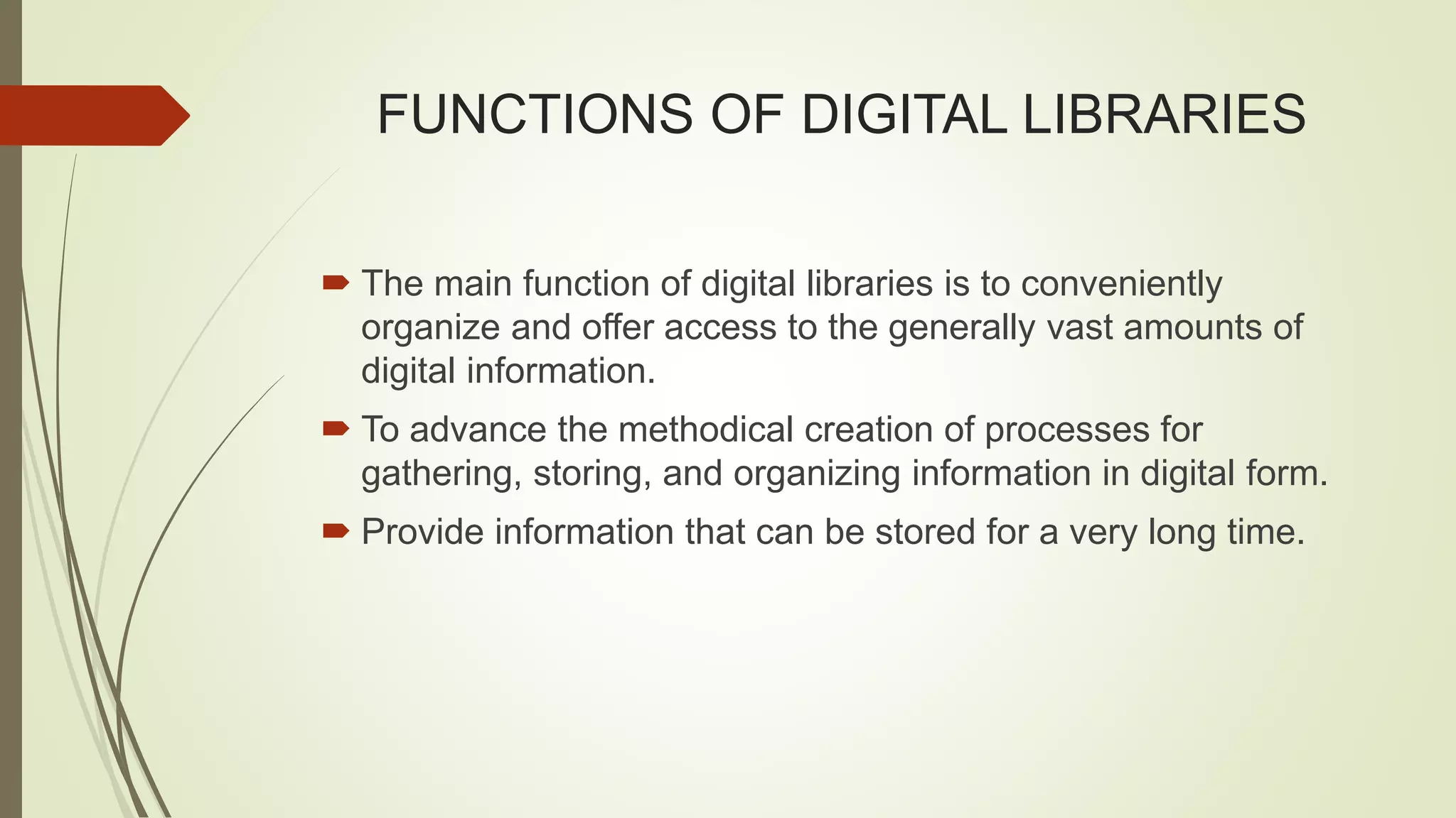 DIGITAL LIBRARIES POWERPOINT PRESENTATION.pptx | Databases | Computer ...