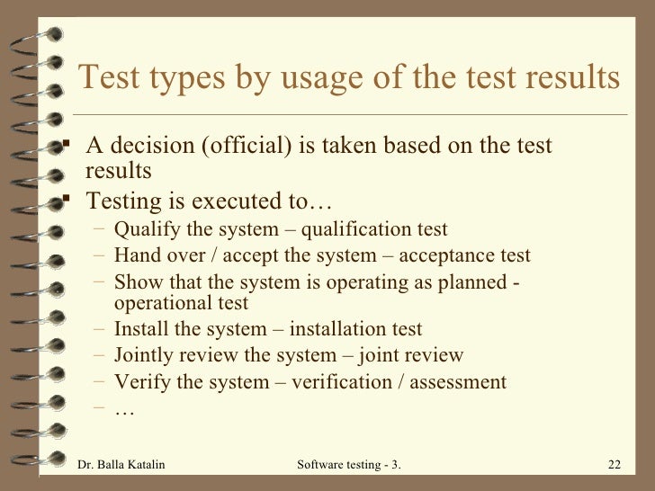 Testing