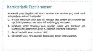 TEKNOLOGI SENSOR TRANSDUCER | PPTX