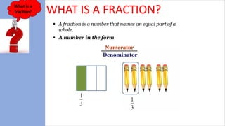 What is a
fraction? WHAT IS A FRACTION?
 