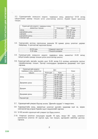 220
БАГАБОЛОВСРОЛЫНСУРГАЛТЫНЦӨМХӨТӨЛБӨР
 