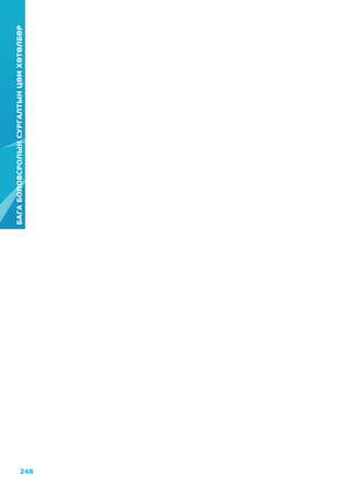 248
БАГАБОЛОВСРОЛЫНСУРГАЛТЫНЦӨМХӨТӨЛБӨР
 