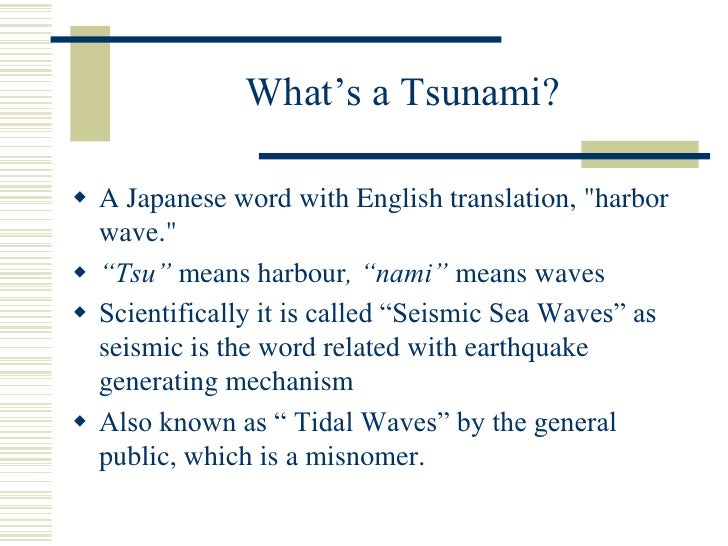Tsunami
