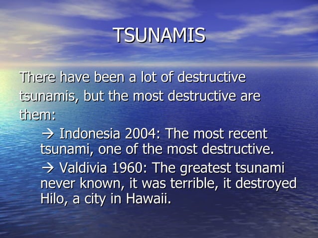 Hawaii tsunami dates