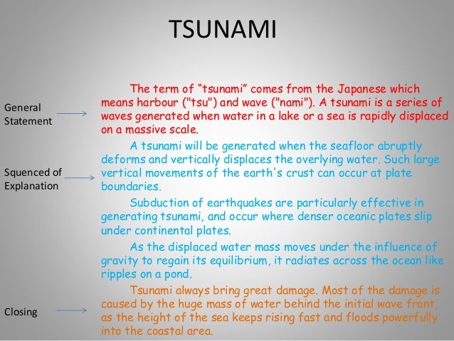 contoh soal essay explanation text tsunami