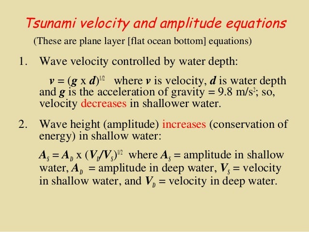What is speed of tsunami