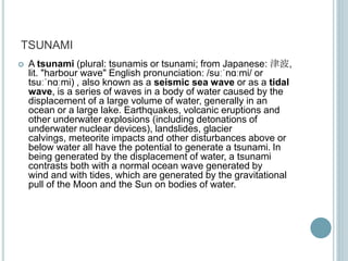 Tsunami meaning in japanese pronunciation