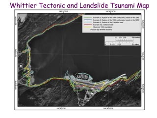 Whittier Tectonic and Landslide Tsunami Map
 