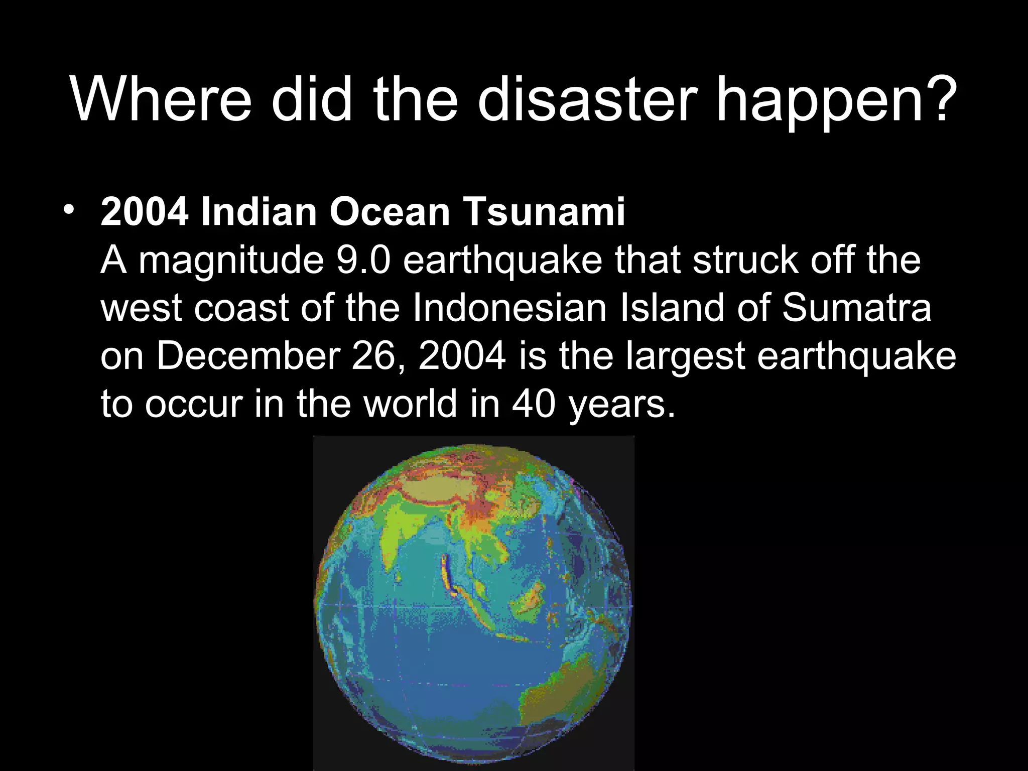 Tsunami Disaster Presentation | PPT