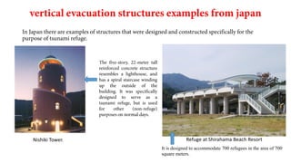 Nishiki Tower. Refuge at Shirahama Beach Resort
It is designed to accommodate 700 refugees in the area of 700
square meters.
 