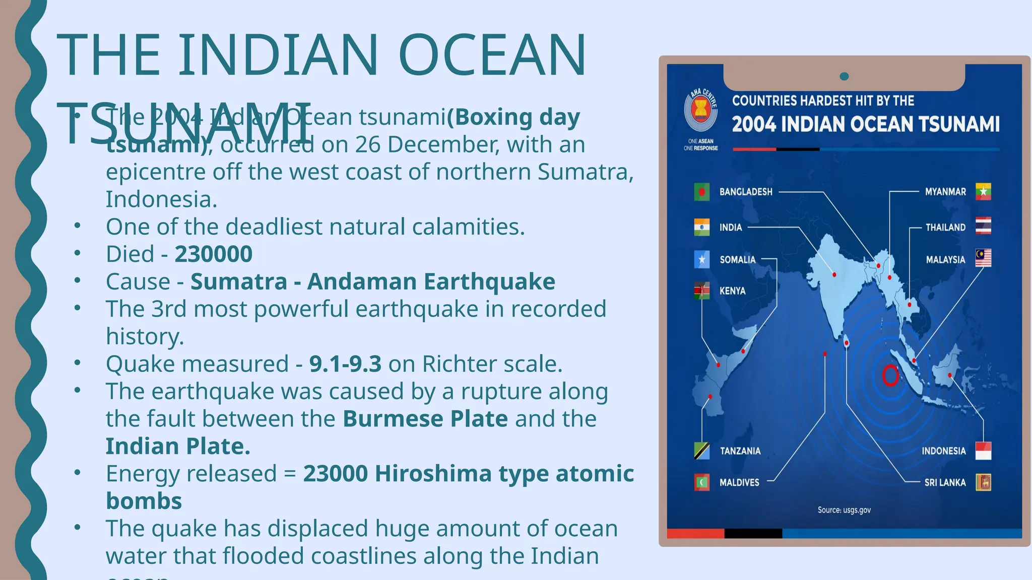 What is tsunami long definition