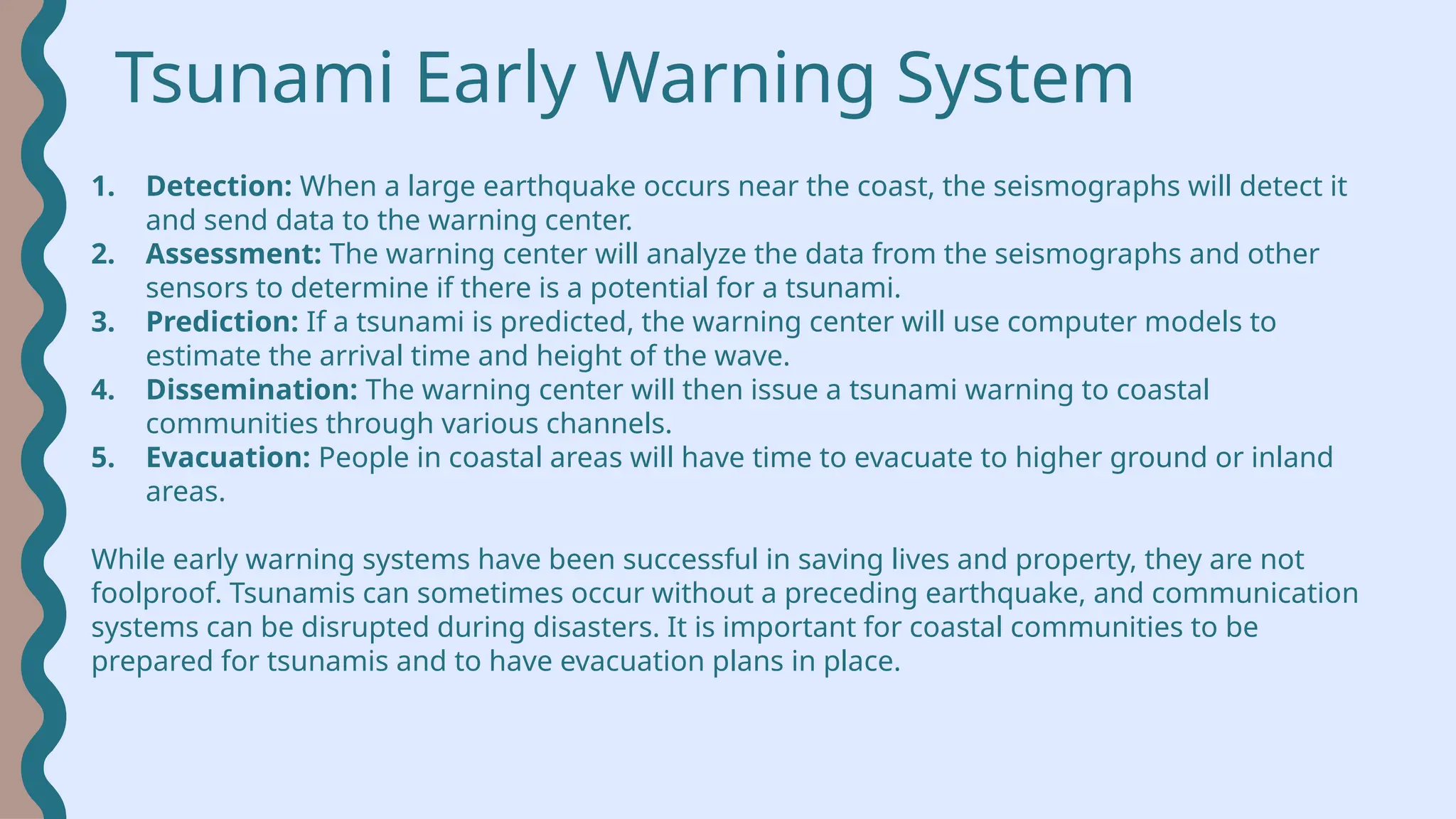 What is effect of tsunami