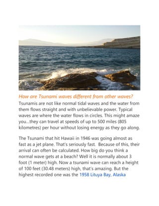 How often does hawaii get tsunamis