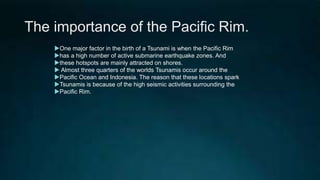 Pacific rim earthquake zone