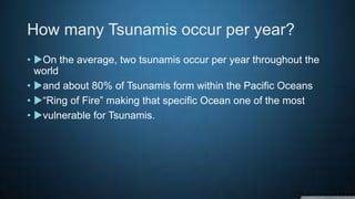 Where would tsunami be most likely to occur
