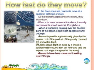 Sept 29 2009:  An earthquake measuring 8.0 struck in the Pacific ocean, near the Samoan islands, triggering a tsunami which killed over 189 people and caused widespread destruction.Mar 11 2011:  A record 9.0 earthquake struck of the eastern coast of Japan, triggering a tsunami that killed 27,000+ people. 