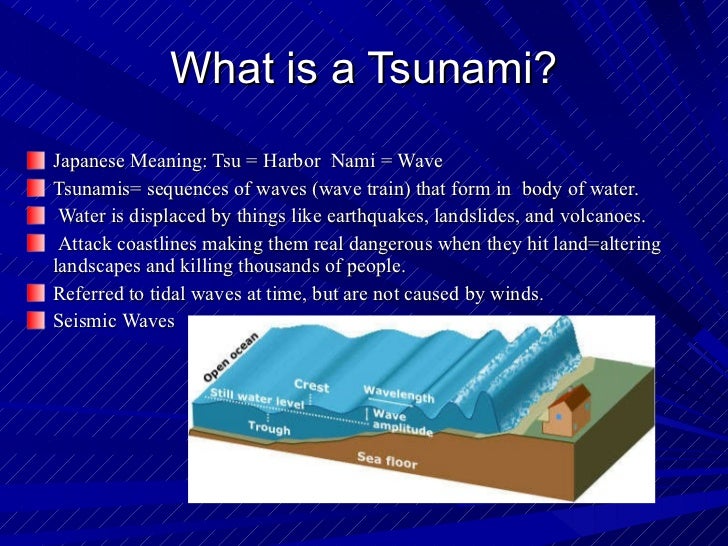 Tsunami waves meaning