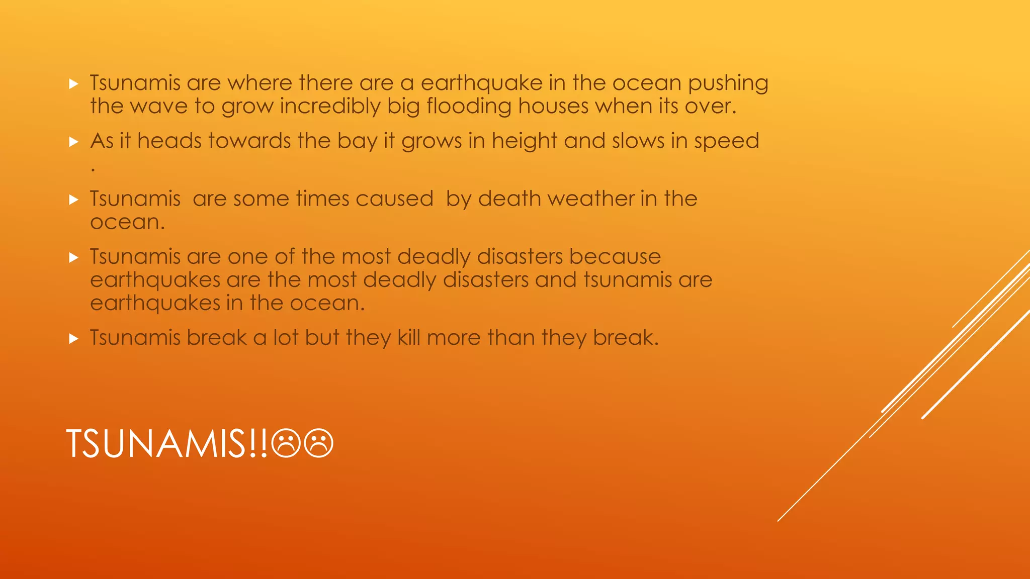 Tsunamis and hurricanes | PPTX