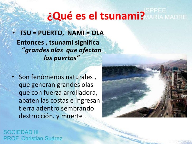 Tsunami trabajo
