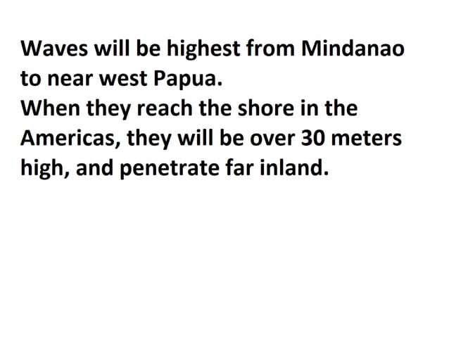 Mega tsunami to hit hawaii