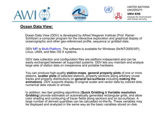 Tutorial Plotting TsunAWI Modeling Results Using Ocean Data View (ODV ...