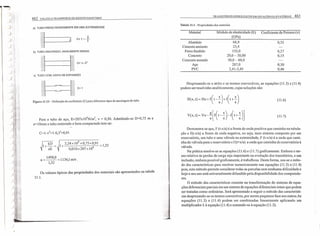 -,)
y
)
)
)
)
), '
)
462 COLETA E TRANSPORTE DE ESGOTO SANITÁRIO
a) TUBO PRESO RIGIDAMENTE EM UMA EXTREMIDADE
~
?;/ V
~ C=1-T
~/~
b) TUBO ANCORADO, AXIALMENTE RíGIDO
~ ~
~ ~ C=1-;'
;;a ~
~
c) TUBO COM JUNTA DE EXPANSÃO
Figura 11.12 - Definição do coeficiente (C) para diferentes tipos de ancoragem do tubo.
Para o tubo de aço, E=207xI09
N/m
2
, v ~ 0,30. Admitindo-se D=0,75 me
e= IOmm e tubo enterrado e bem compactado tem-se:
HD 2,24xl09xO,75xO,91 -132
1+- = 1+ 9 -,
cE 0,010x207x10
_ 1498,0 -11361 /a----- , ms
1,32
Os valores típicos das propriedades dos materiais são apresentados na tabela
11.1.
TRANSITÓRIOS HIDRÁULICOS EM ESTAÇOES ELEVATÓRIAS 463
Tabela 11.1 - Propriedades dos materiais
Material Módulo de elasticidade (E)
(GPa)
Coeficiente de Poisson (v)
Alumínio
Cimento amianto
Ferro fundido
Concreto
Concreto armado
Aço
PVC
68,9
23,4
152,0
20,0 - 30,00
30,0 - 60,0
207,0
2,41-3,45
0,30
0,46
0,35
0,27
0,15
i
I
I
I
I.1
j
!
I
!
Desprezando-se o atrito e os termos convectivos, as equações (11.3) e (l1.4)
podem ser resolvidas analiticamente, cujas soluções são:
H(x, t) = Ho + F(t -;) + f(t +;) (11.6)
(11.7)
Demonstra-se que, F (r-x/a) é a frente de onda positiva que caminha na tubula-
ção e f(t-x/a) a frente de onda negativa, ou seja, num sistema composto por um
reservatório, um tubo e uma válvula na extremidade, F (t-x/a) é a onda que cami-
nha da válvula para o reservatório e f(t+x/a) a onda que caminha do reservatório à
válvula.
Na prática resolve-se as equações (11.6) e (11.7) graficamente. Embora o ter-
mo relativo às perdas de carga seja importante na evolução dos transitórios, a sua
inclusão, embora possível graficamente, é trabalhosa. Desta forma, usa-se o méto-
do das características para resolver numericamente nas equações (11.3) e (11.4)
pois, este método permite considerar todas as parcelas sem nenhuma dificuldade e
hoje O seu uso está universalmente difundido pela disponibilidade dos computado-
res.
O método das características consiste na transformação do sistema de equa-
ções diferenciais parciais em um sistema de equações diferenciais totais que podem
ser tratadas como ordinárias. Será apresentado a seguir o método das característi-
cas desprezando-se os termos convectivos, por serem pequenos face aos outros. As
equações (11.3) e (11.4) podem ser combinadas linearmente aplicando um
multiplicador À à equação (11.4) e somando-se à equação (11.3).
 