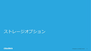 8©	Cloudera,	Inc.	All	rights	reserved.
ストレージオプション
 