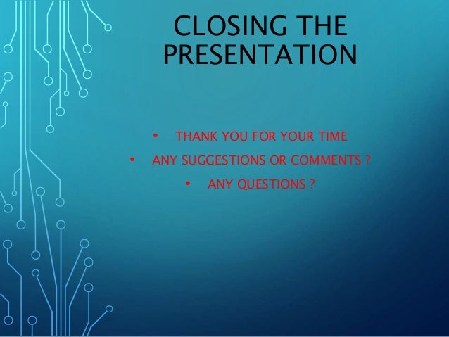 how to end a powerpoint presentation