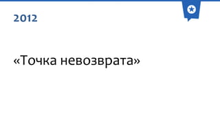 2012

«Точка невозврата»

 