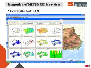SIGYM (METEOGRID) Integration of METEO GIS input data 