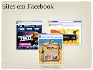 Sites em Facebook
 