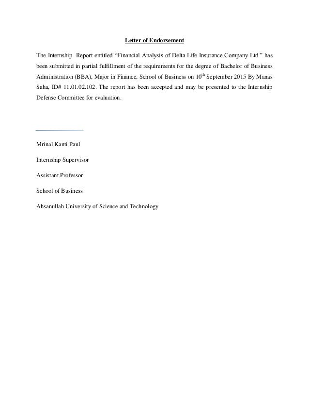 letter to insurance company