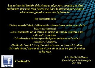 Tendinitis del Triceps