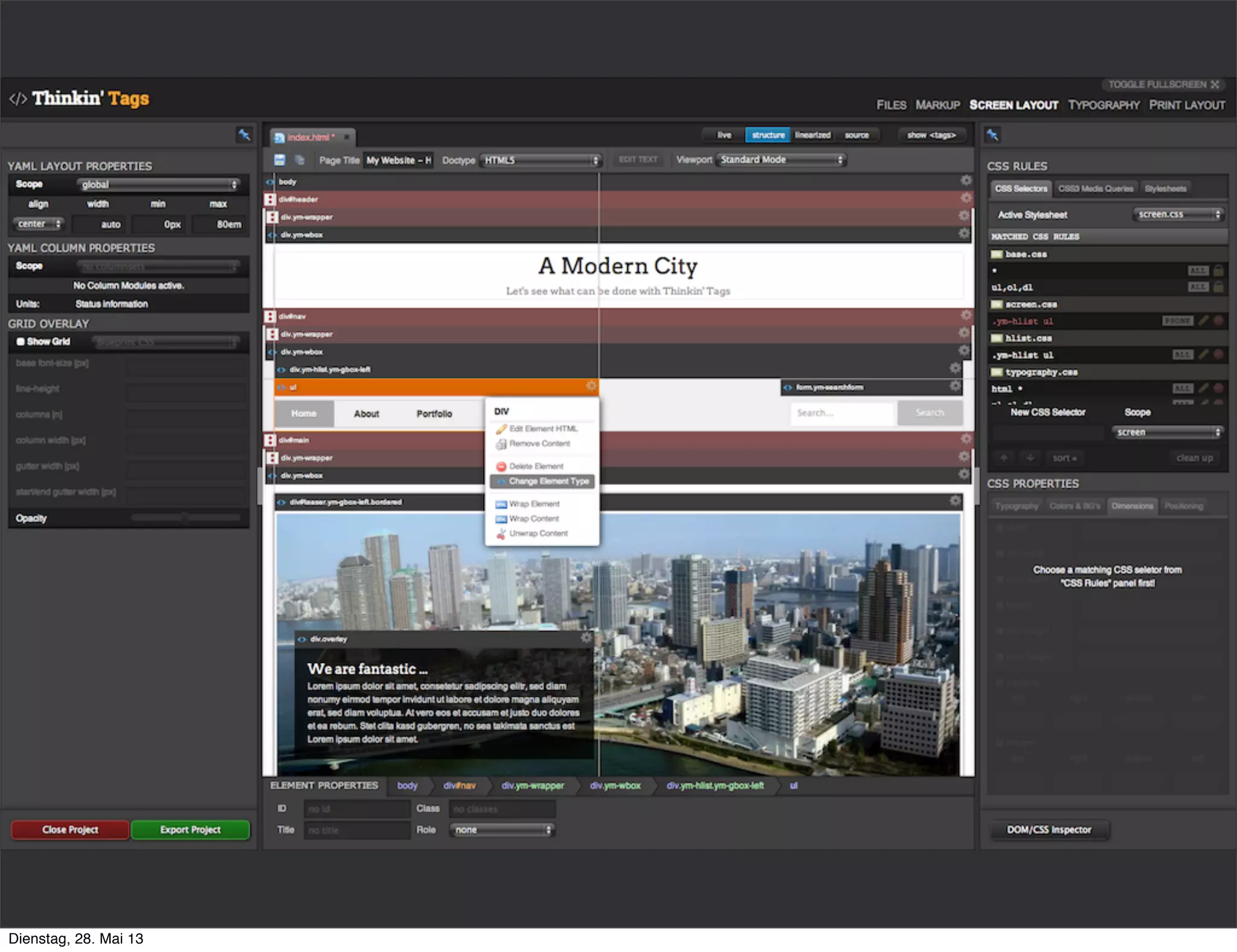 Dienstag, 28. Mai 13
 