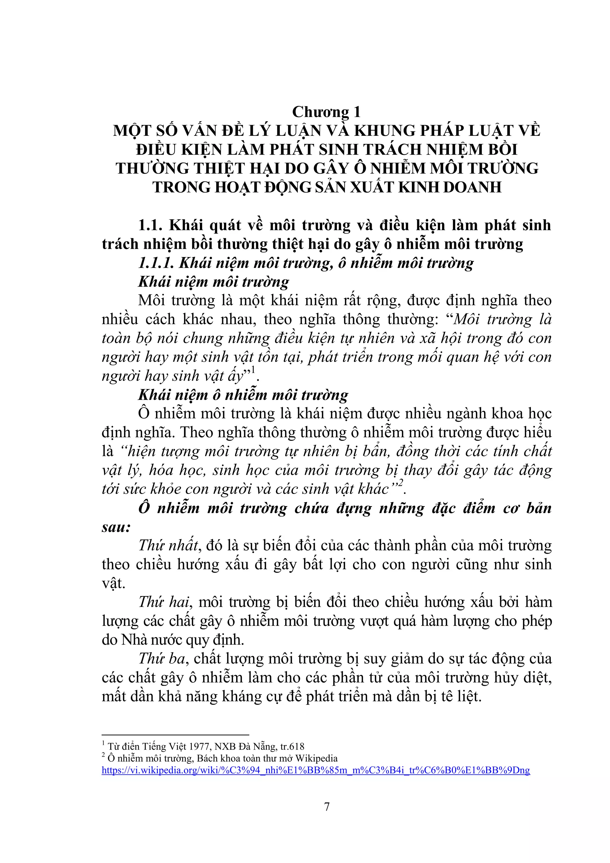 Bồi thường thiệt hại do làm ô nhiễm môi trường trong hoạt động sản xuất ...