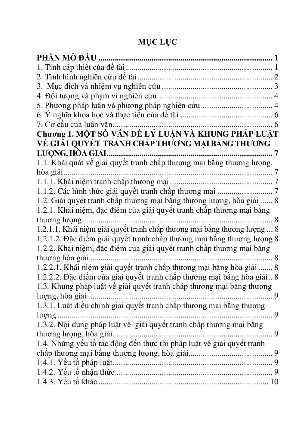 Lu n V n Gi i Quy t Tranh Ch p Th ng M i B ng H a Gi i 9 