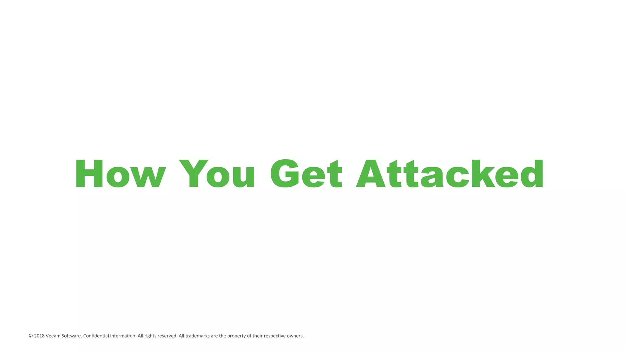 How You Get Attacked
 