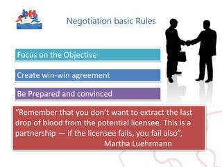 Tech Transfer to industry approaches