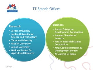 TT Branch Offices8/5/2010