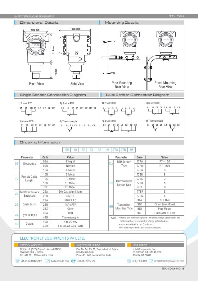 Smart Temperature Transmitter TT04H